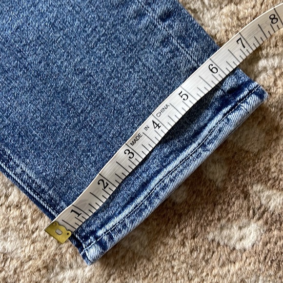 Mother The Mid Rise Dazzler Ankle Slim Straight Jean Whiplash Med Blue Wash 27 - Picture 7 of 16